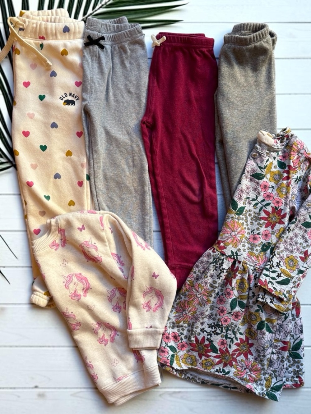 Girls 4T Clothing Lot Old Navy Cat & Jack Cotton On Kids Dress Sweatpants